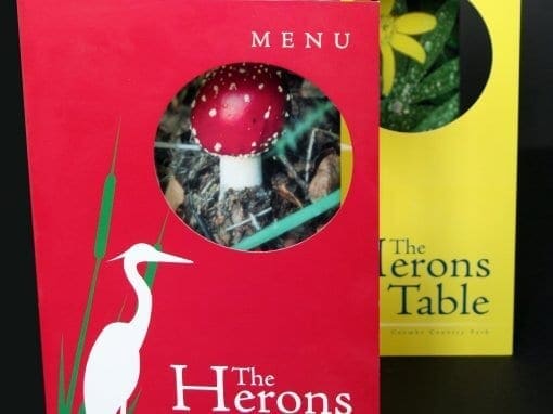 Herons Table Menu